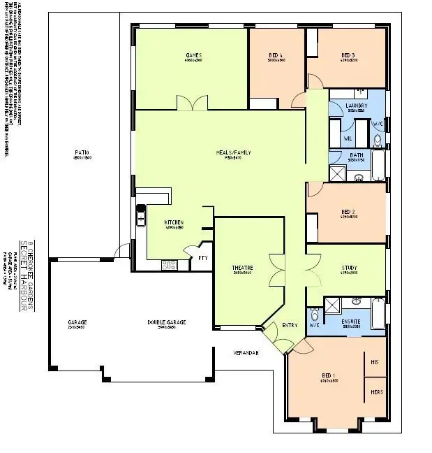 Floorplan of Homely house listing, 8 Cherokee Gardens, Secret Harbour WA 6173