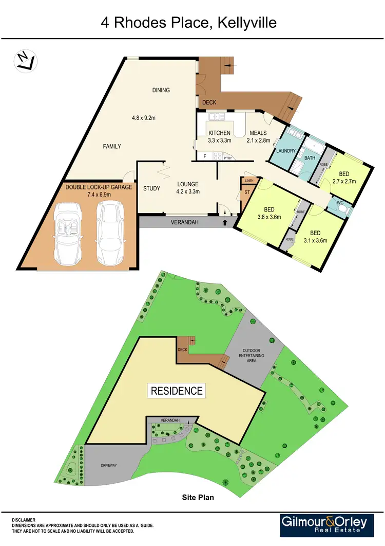 Floorplan of Homely house listing, 4 Rhodes Place, Kellyville NSW 2155