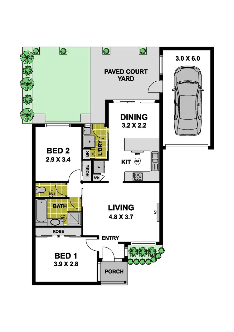 Floorplan of Homely unit listing, 2/28 Broadmeadows Road, Tullamarine VIC 3043