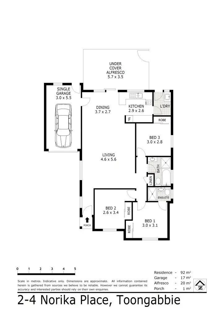 Floorplan of Homely villa listing, 2/4 Norika Pl, Toongabbie NSW 2146