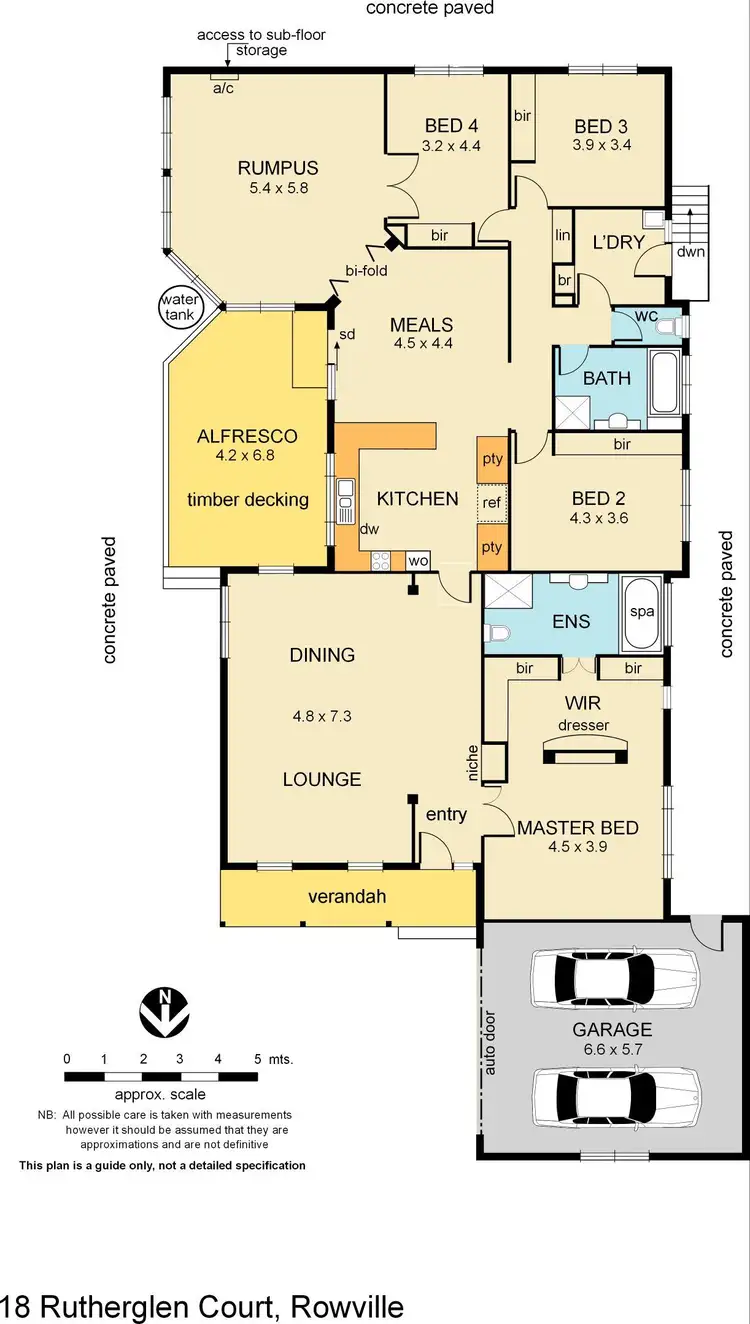Floorplan of Homely house listing, 18 Rutherglen Court, Rowville VIC 3178