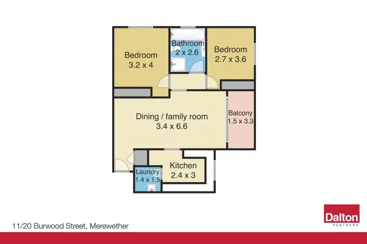 Floorplan of Homely unit listing, 11/20 Burwood Street, Merewether NSW 2291
