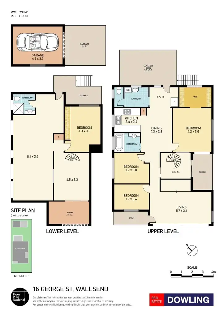 Floorplan of Homely house listing, 16 George Street, Wallsend NSW 2287