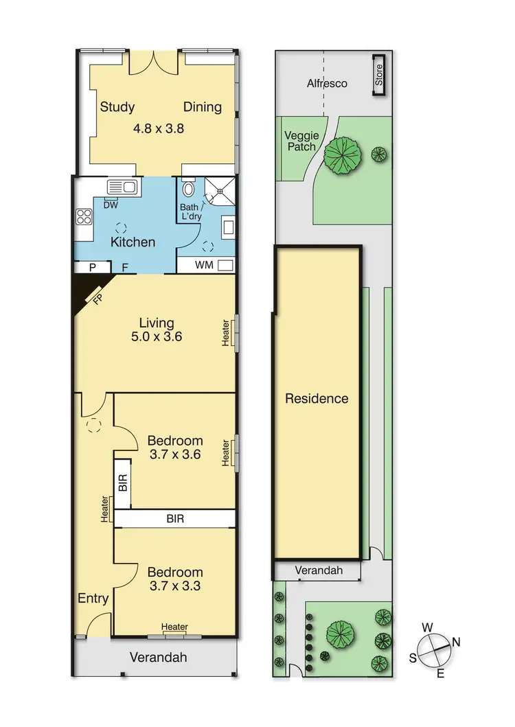 Floorplan of Homely house listing, 12 Beckwith Street, Coburg VIC 3058