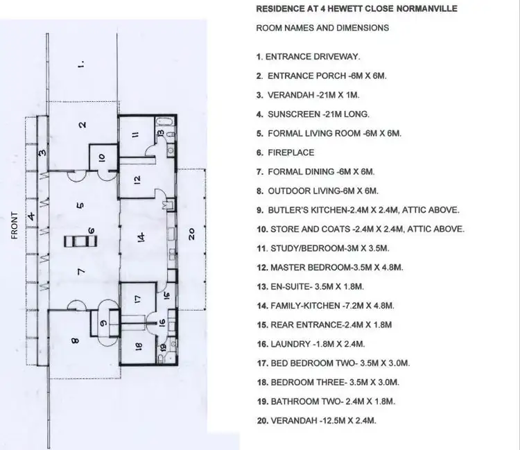 Floorplan of Homely house listing, 4 Hewett Close, Normanville SA 5204