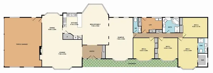 Floorplan of Homely house listing, 38 Hadfield Road East, Upper Plenty VIC 3756