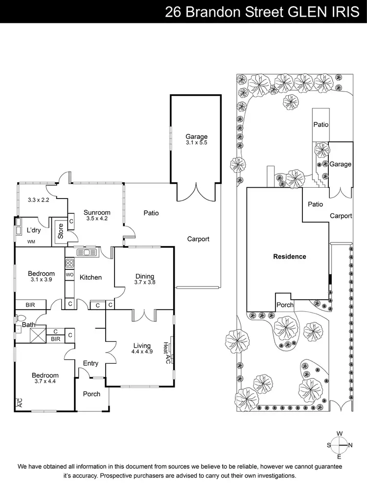 Floorplan of Homely house listing, 26 Brandon Street, Glen Iris VIC 3146