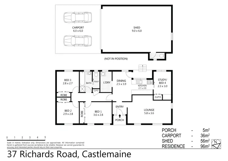 Floorplan of Homely house listing, 37 Richards Road, Castlemaine VIC 3450