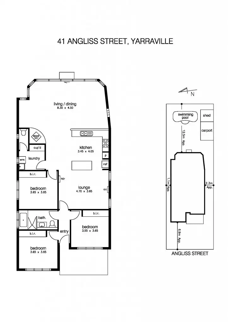 Floorplan of Homely house listing, 41 Angliss Street, Yarraville VIC 3013