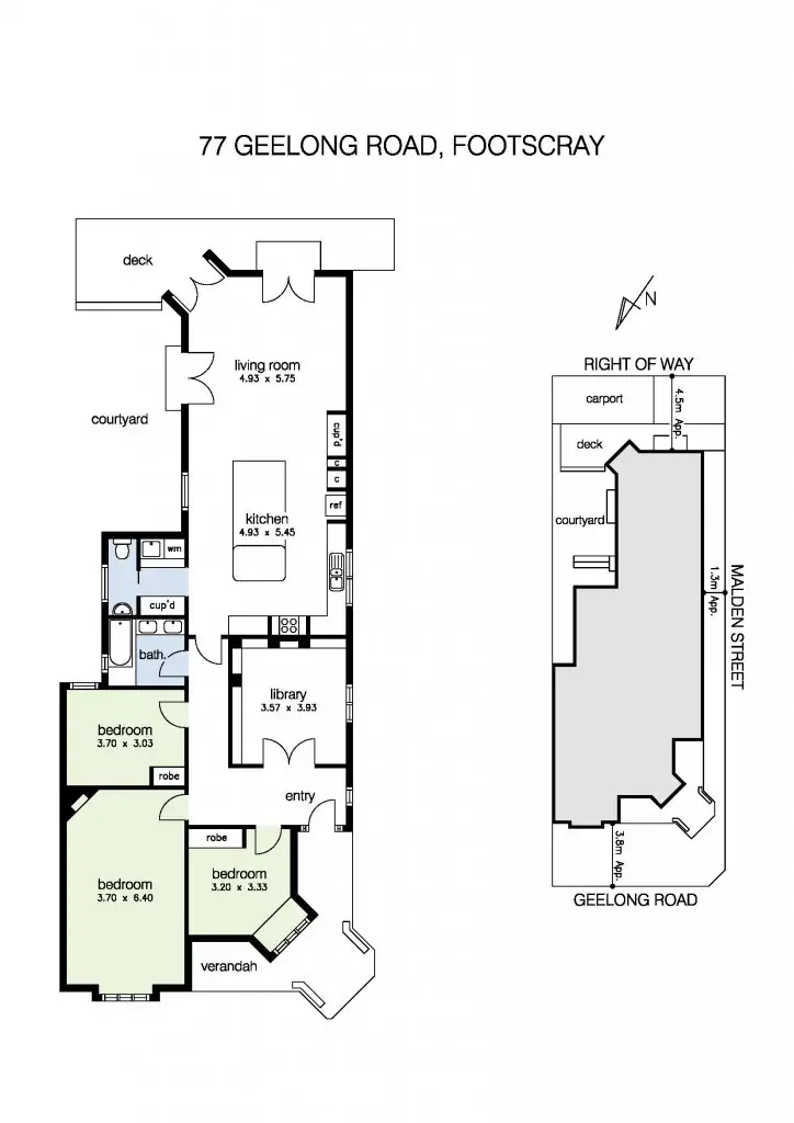 Floorplan of Homely house listing, 77 Geelong Road, Footscray VIC 3011