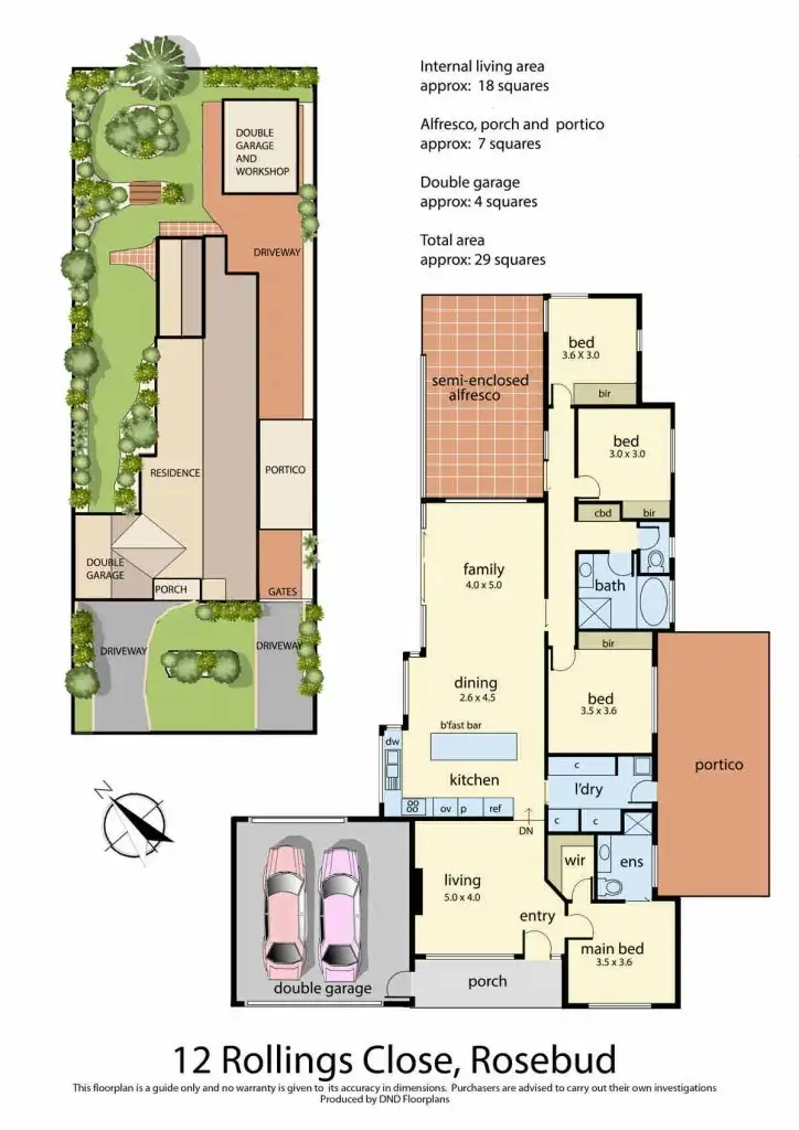 Floorplan of Homely house listing, 12 Rollings Close, Rosebud VIC 3939