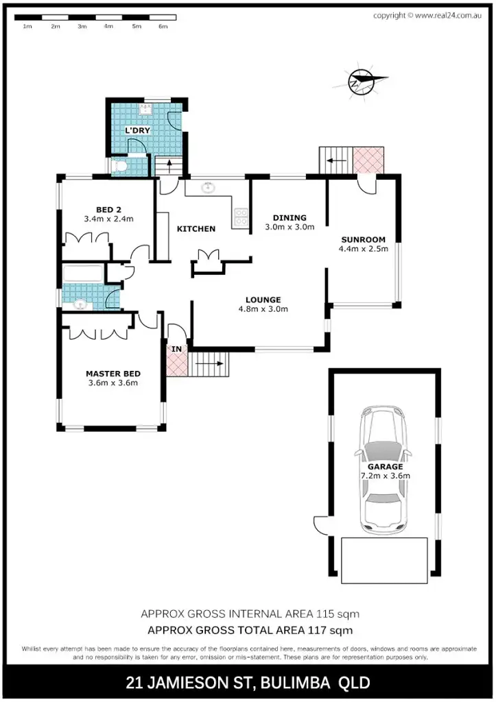 Floorplan of Homely house listing, 21 Jamieson Street, Bulimba QLD 4171
