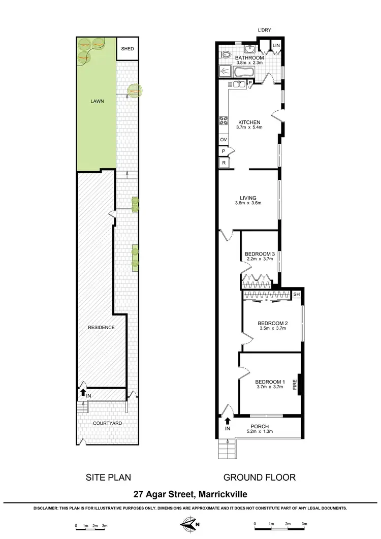 Floorplan of Homely house listing, 27 Agar Street, Marrickville NSW 2204