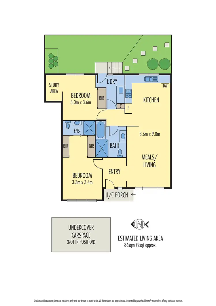 Floorplan of Homely unit listing, 3/88-90 Northumberland Road, Pascoe Vale VIC 3044