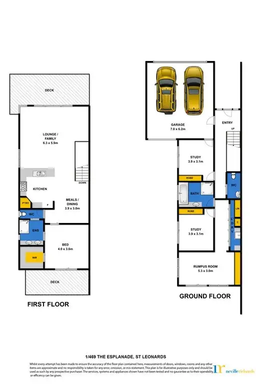 Floorplan of Homely house listing, 1/469 The Esplanade, St Leonards VIC 3223