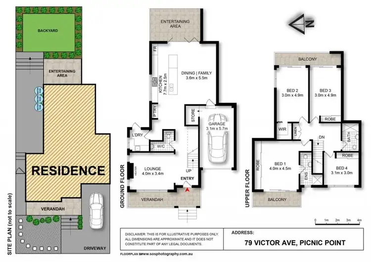 Floorplan of Homely semi-detached listing, 79 Victor Avenue, Picnic Point NSW 2213