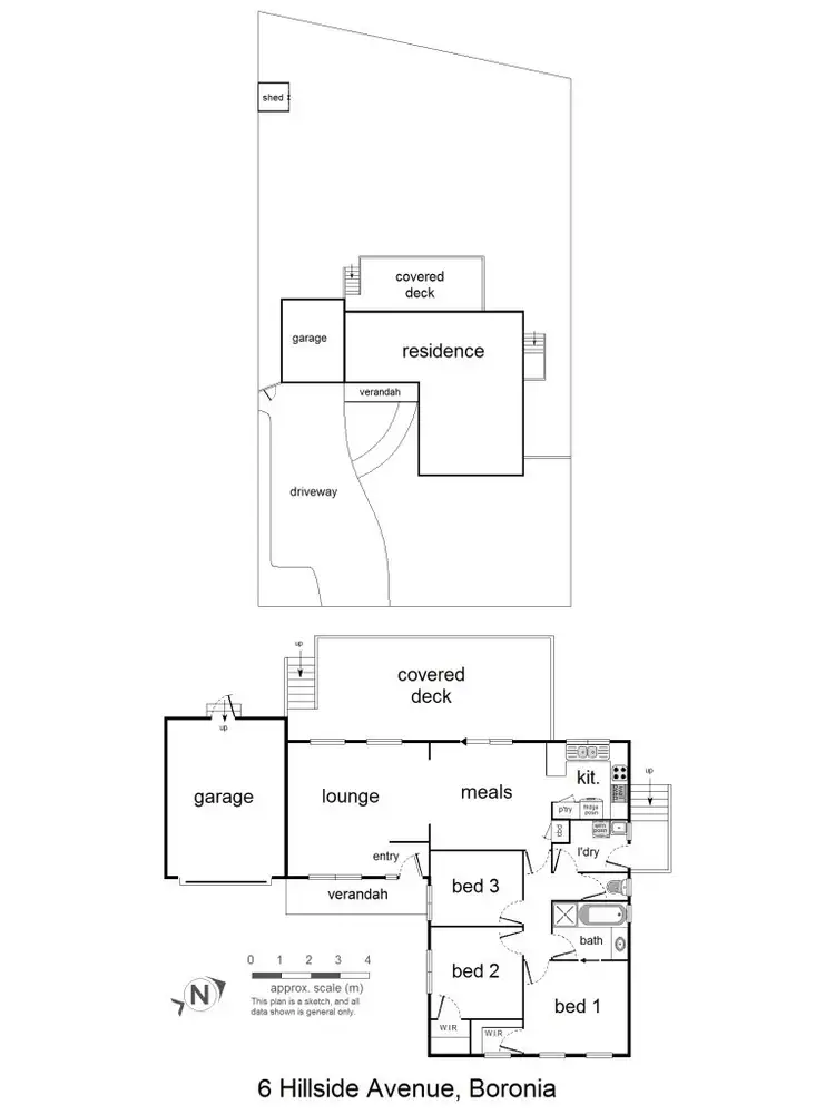 Floorplan of Homely house listing, 6 Hillside Avenue, Boronia VIC 3155