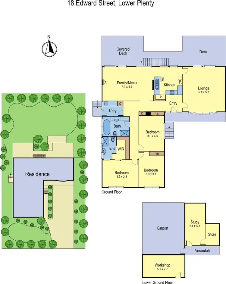 Floorplan of Homely house listing, 18 Edwards Street, Lower Plenty VIC 3093