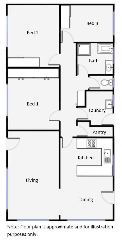 Floorplan of Homely house listing, 87 Chaffey Street, Merbein VIC 3505