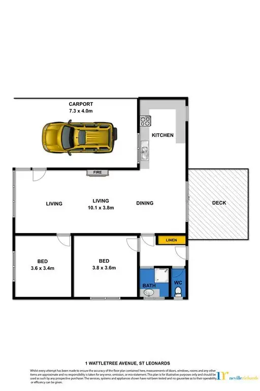 Floorplan of Homely house listing, 1 Wattletree Avenue, St Leonards VIC 3223
