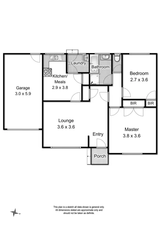 Floorplan of Homely unit listing, 6/1 Purser Avenue, Ringwood East VIC 3135