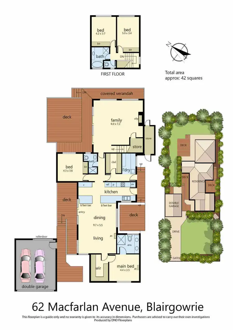 Floorplan of Homely house listing, 62 Macfarlan Ave, Blairgowrie VIC 3942