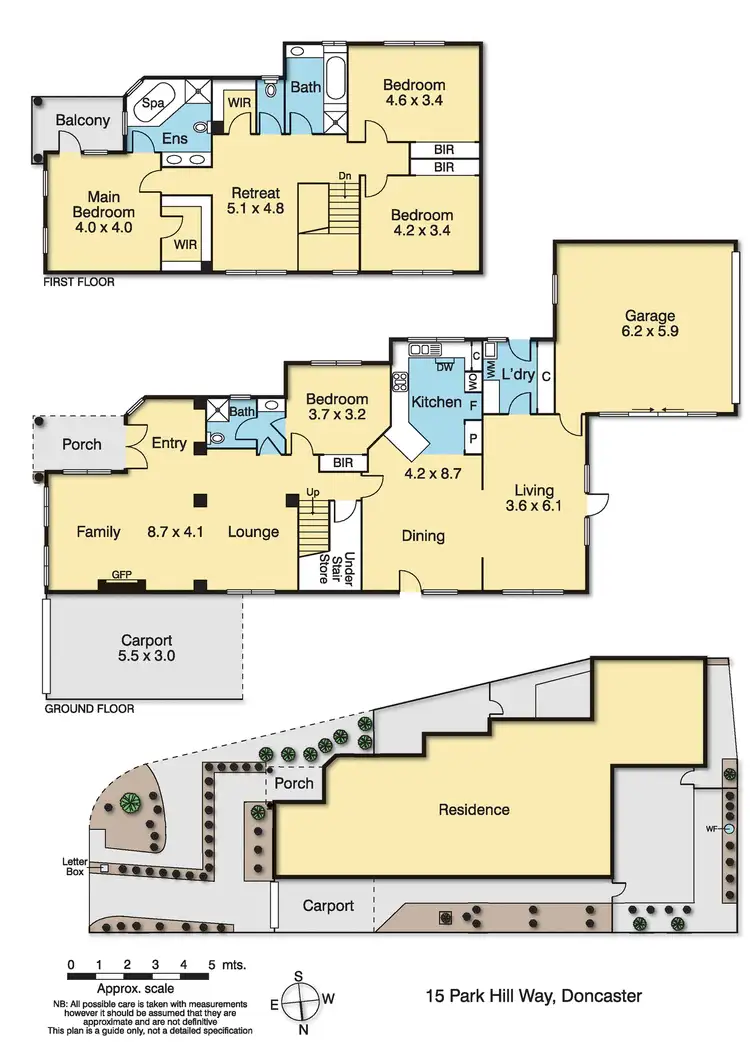 Floorplan of Homely house listing, 15 Park Hill Way, Doncaster VIC 3108