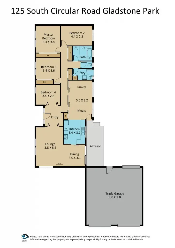 Floorplan of Homely house listing, 125 South Circular Road, Gladstone Park VIC 3043