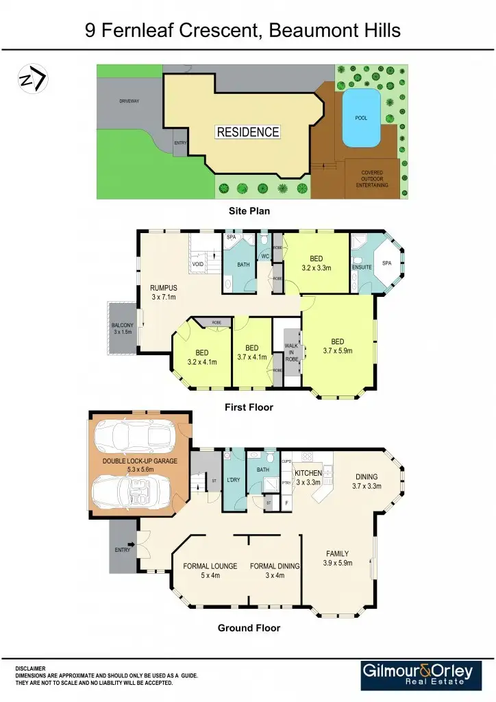 Floorplan of Homely house listing, 9 Fernleaf Crescent, Beaumont Hills NSW 2155