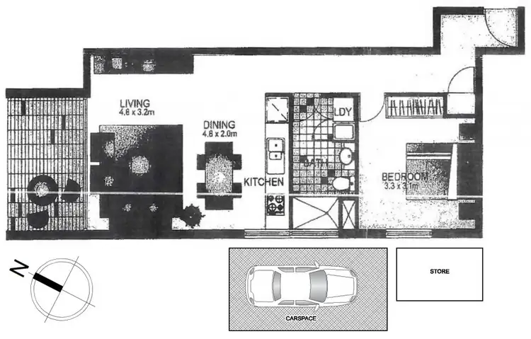 Floorplan of Homely apartment listing, 43/12-26 Regent Street, Chippendale NSW 2008