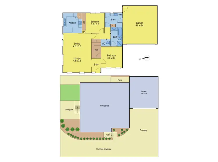 Floorplan of Homely townhouse listing, 4/157 Barrabool Road, Highton VIC 3216