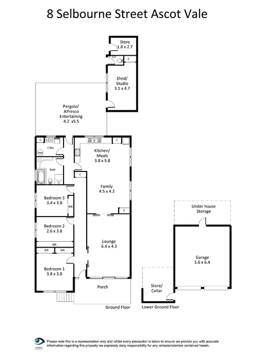 Floorplan of Homely house listing, 8 Selbourne Street, Ascot Vale VIC 3032