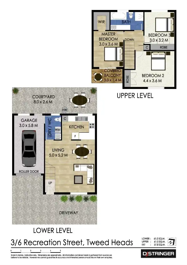 Floorplan of Homely townhouse listing, 3/6 Recreation St, Tweed Heads NSW 2485