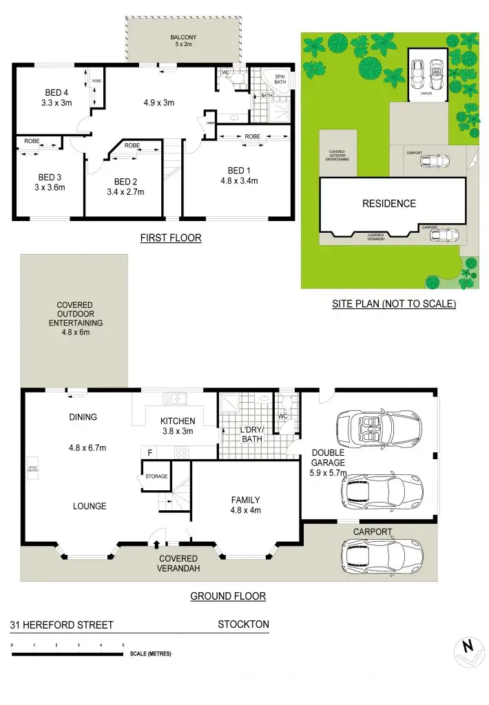 Floorplan of Homely house listing, 31 Hereford Street, Stockton NSW 2295