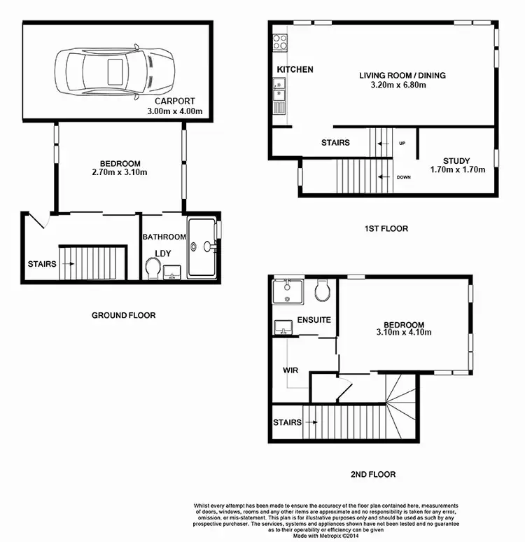 Floorplan of Homely townhouse listing, 6-7 66 Skew Street, Sherwood QLD 4075