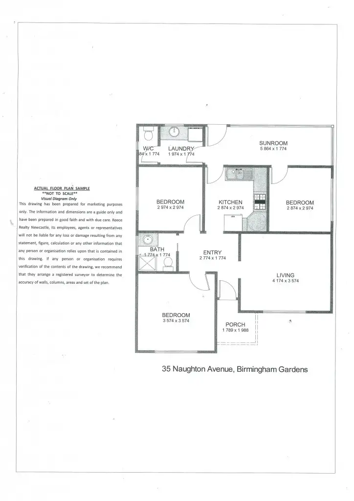 Floorplan of Homely house listing, 35 Naughton Avenue, Birmingham Gardens NSW 2287