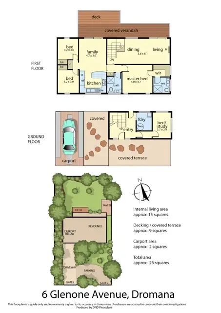 Floorplan of Homely house listing, 6 Glenone Avenue, Dromana VIC 3936