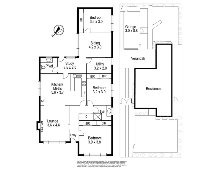 Floorplan of Homely house listing, 12 Yorkshire Street, Pascoe Vale VIC 3044