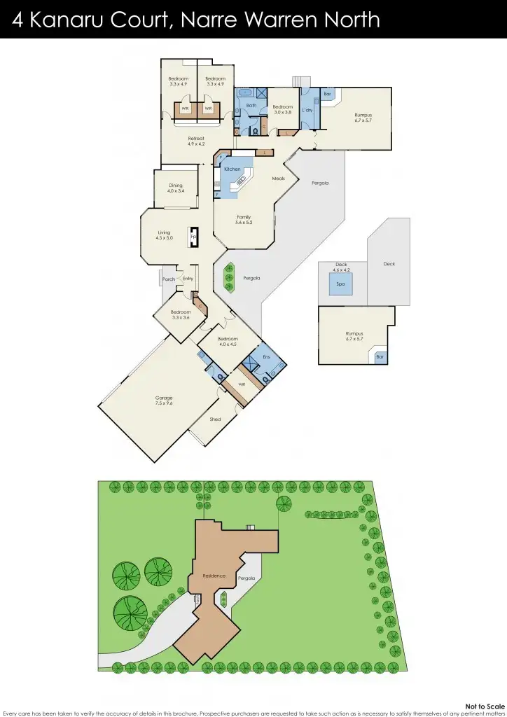 Floorplan of Homely house listing, 4 Kanaru Court, Narre Warren North VIC 3804