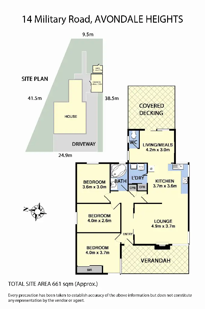 Floorplan of Homely house listing, 14 Military Road, Avondale Heights VIC 3034