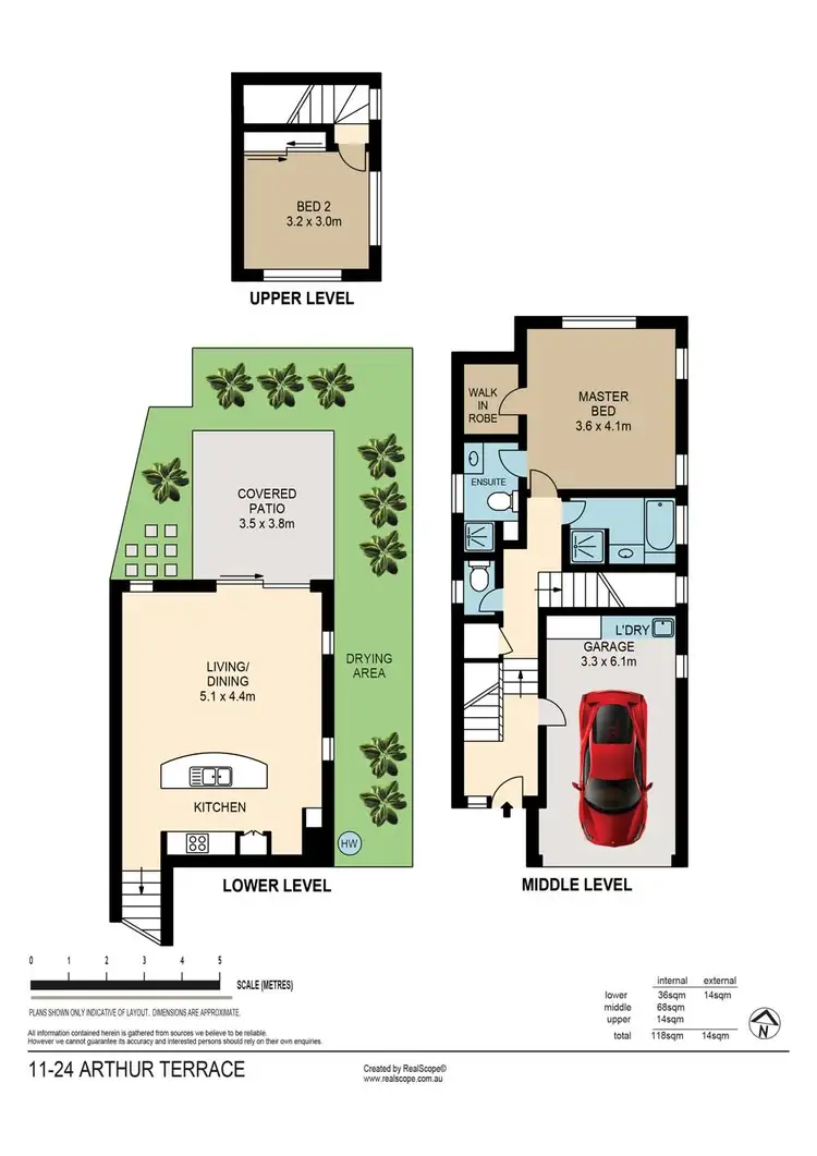 Floorplan of Homely townhouse listing, 11/24 Arthur Terrace, Red Hill QLD 4059