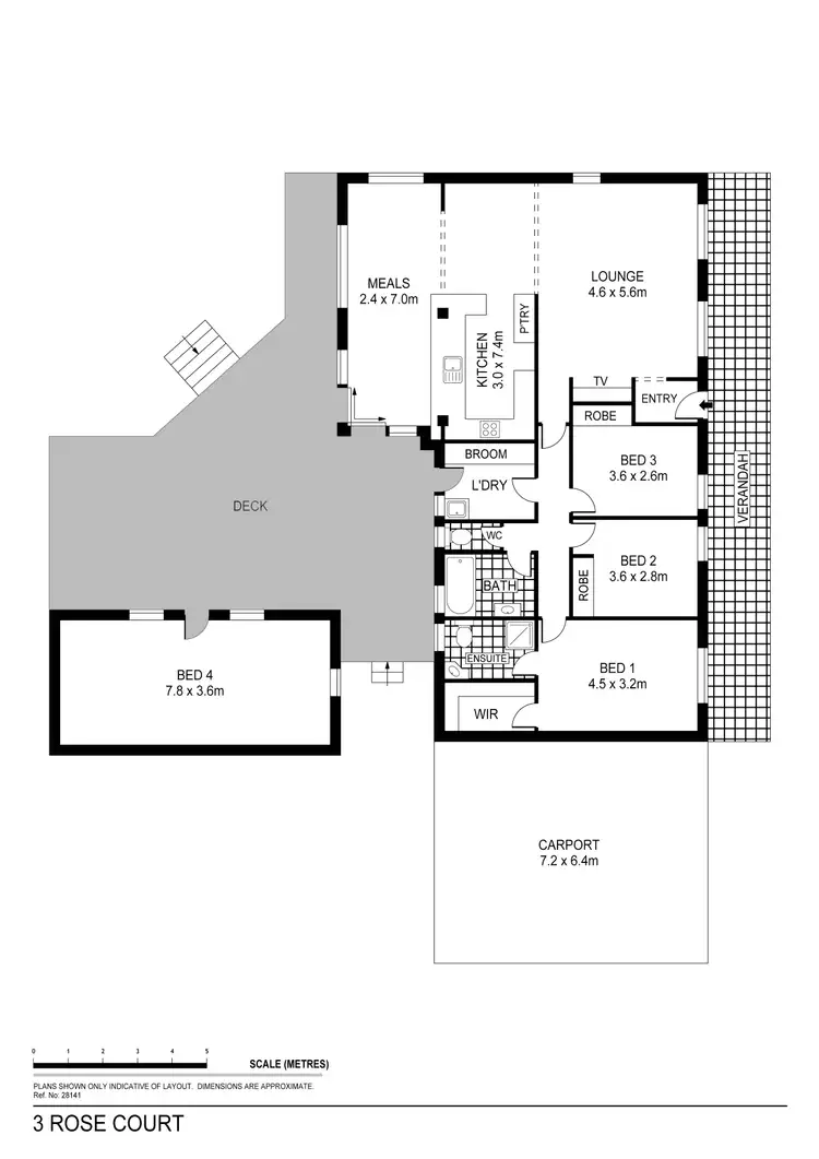 Floorplan of Homely house listing, 3 Rose Court, Kangaroo Flat VIC 3555