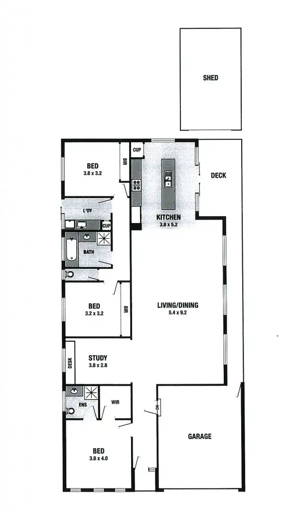 Floorplan of Homely house listing, 17 Millenium Drive, Sunshine West VIC 3020