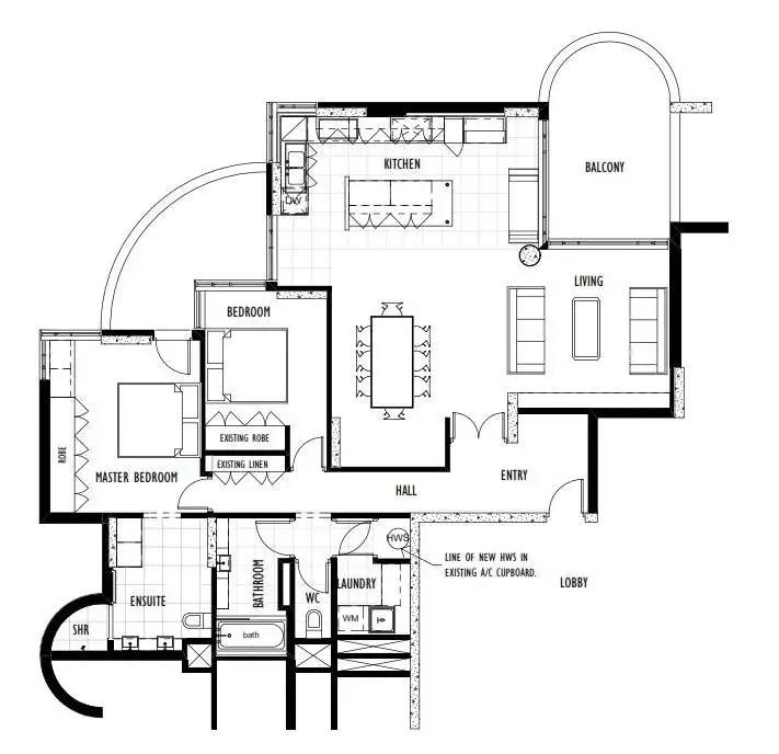 Floorplan of Homely apartment listing, 56/47 Forrest Avenue, East Perth WA 6004
