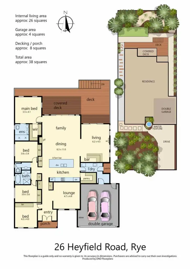 Floorplan of Homely house listing, 26 Heyfield Road, Rye VIC 3941