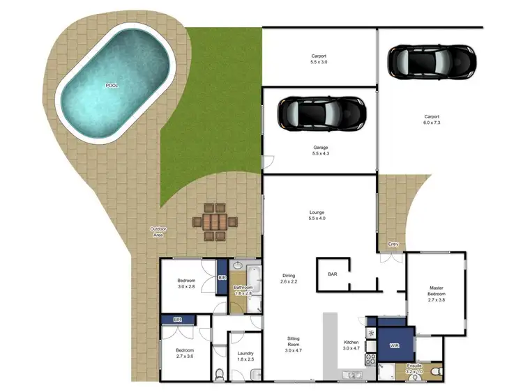 Floorplan of Homely house listing, 8 Selwyn Place, Traralgon VIC 3844