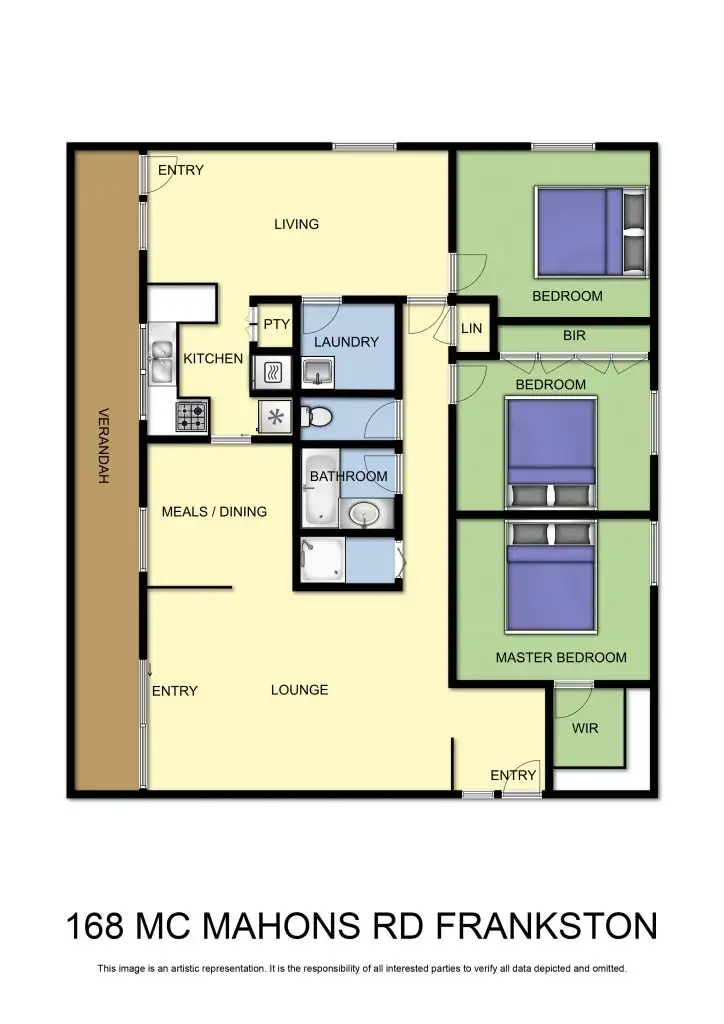 Floorplan of Homely house listing, 168 McMahons Road, Frankston VIC 3199