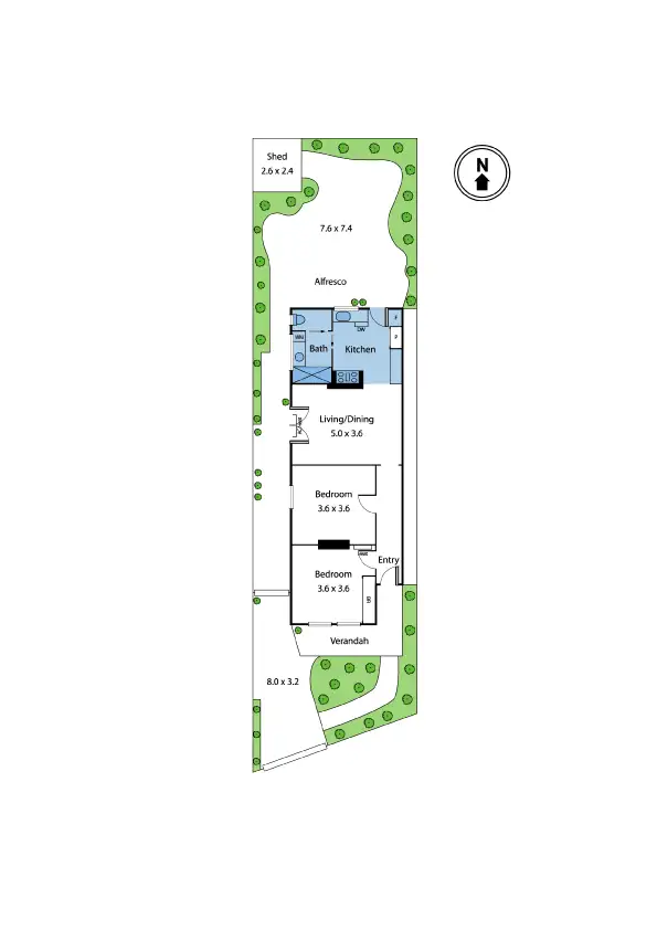 Floorplan of Homely house listing, 26 Sussex Street, Yarraville VIC 3013