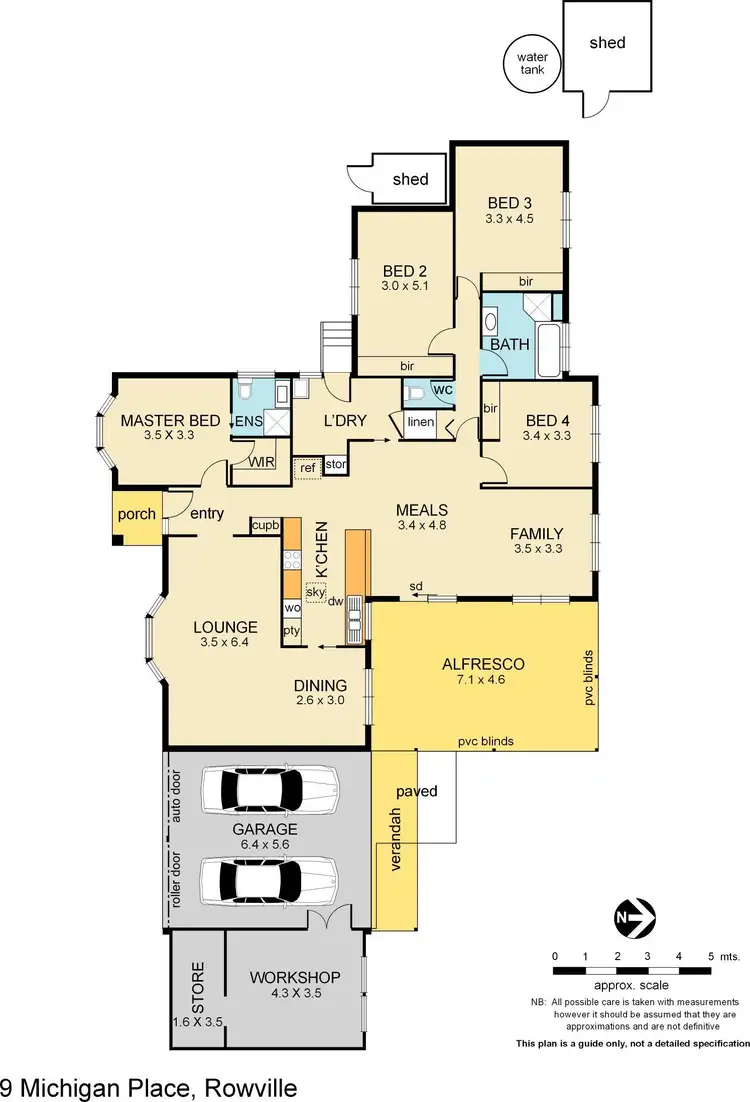 Floorplan of Homely house listing, 9 Michigan Place, Rowville VIC 3178