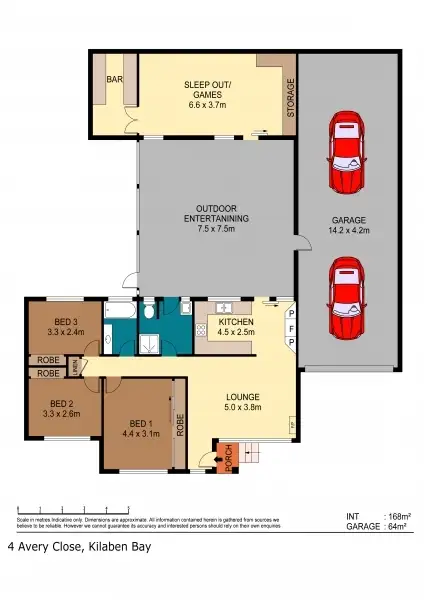 Floorplan of Homely house listing, 4 Avery Close, Kilaben Bay NSW 2283